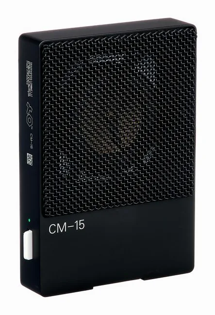 Teenage Engineering CM-15 Black, mikrofonkorgen på nära håll