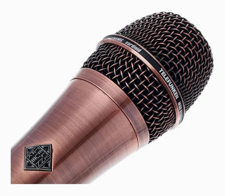 Telefunken M80 Copper, mikrofonkorgen på nära håll
