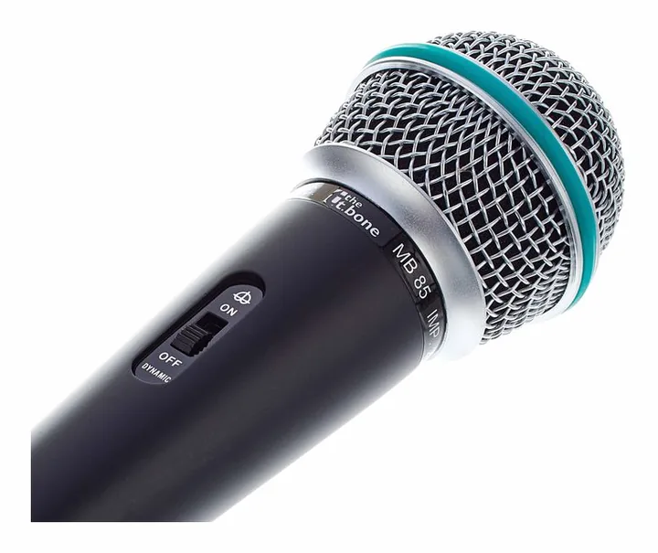 the t.bone MB85 Wireless Mic Bundle, mikrofonkorgen på nära håll
