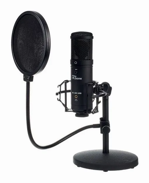 the t.bone SC 420 USB Podcast Bundle, huset sett från sidan