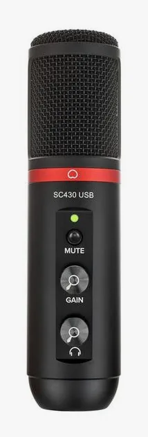 the t.bone SC 430 USB Desktop-Set, XLR-kontakten i botten