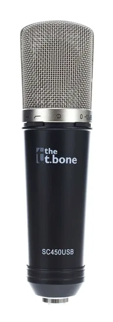 the t.bone SC 450 USB Podcast Bundle, loggan och ytan