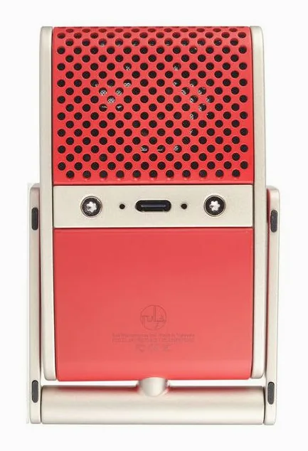 Tula Microphones Tula Mic Red, mikrofonkorgen på nära håll