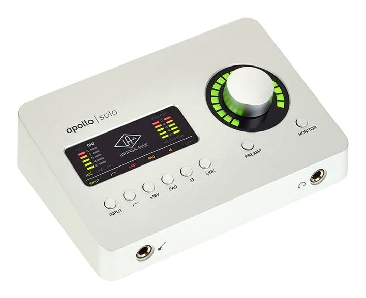 Universal Audio Apollo Solo USB Heritage Ed., anslutningarna på baksidan