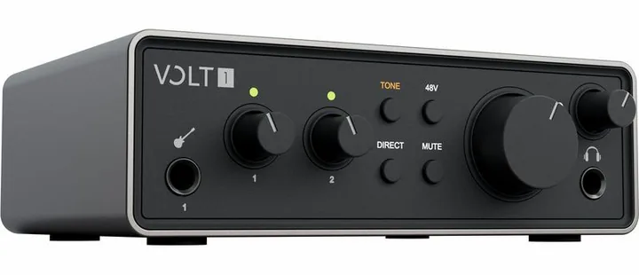 Universal Audio Volt 1 Gen2, nivåmätarna och lysdioderna