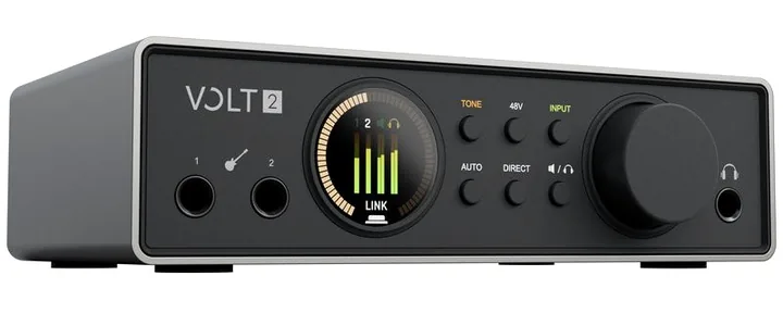Universal Audio Volt 2 Gen2, nivåmätarna och lysdioderna