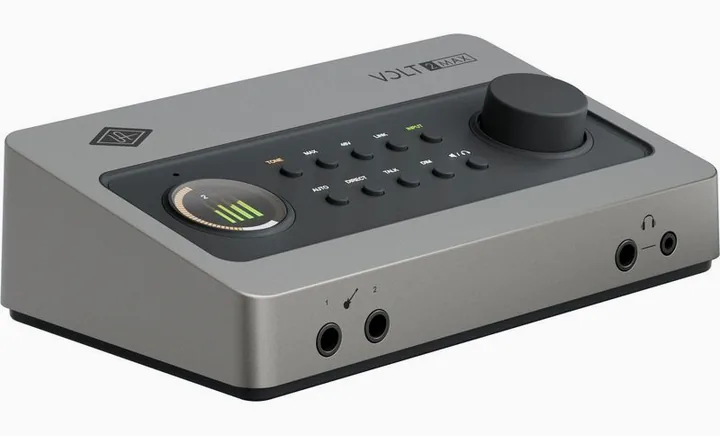 Universal Audio Volt 2 Max, nivåmätarna och lysdioderna