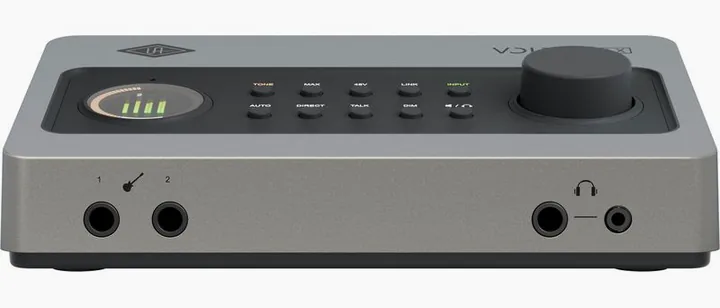 Universal Audio Volt 2 Max, höljet sett från sidan