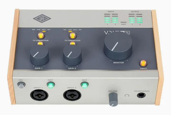 Universal Audio Volt 276 USB Recording Studio, höljet sett från sidan