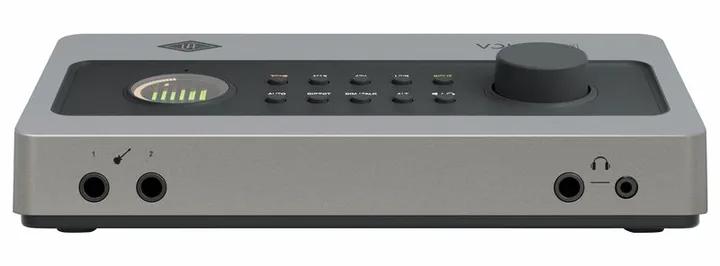 Universal Audio Volt 4P Max, frontpanelen med rattarna