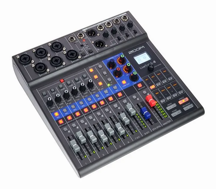 Zoom LiveTrak L-8 Bag Bundle, ovansidan av lådan